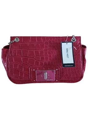NINE WEST "CROC N ROLL" SHOULDER BAG NWT